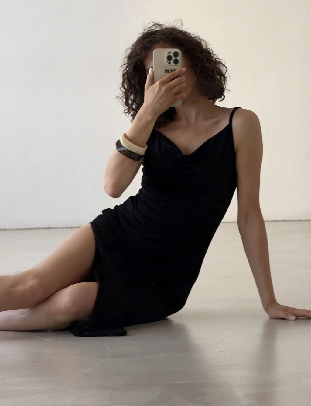 Black Elegant Long Nightgown for Women by Kima