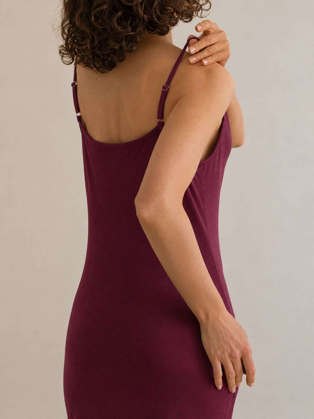 Plum Elegant Long Nightgown for Women by Kima